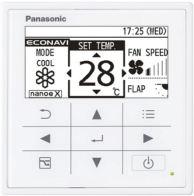 Проводной пульт управления Panasonic CZ-RTC5B с функцией Econavi климатической техники  фото, изображение. Интернет-магазин "Мир климата", г. Ростов-на-Дону 