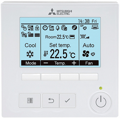 Проводной пульт управления Mitsubishi Electric PAR-41MAA климатической техники  фото, изображение. Интернет-магазин "Мир климата", г. Ростов-на-Дону 