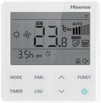 Проводной пульт управления Hisense YXE-E01U(E) климатической техники  фото, изображение. Интернет-магазин "Мир климата", г. Ростов-на-Дону 